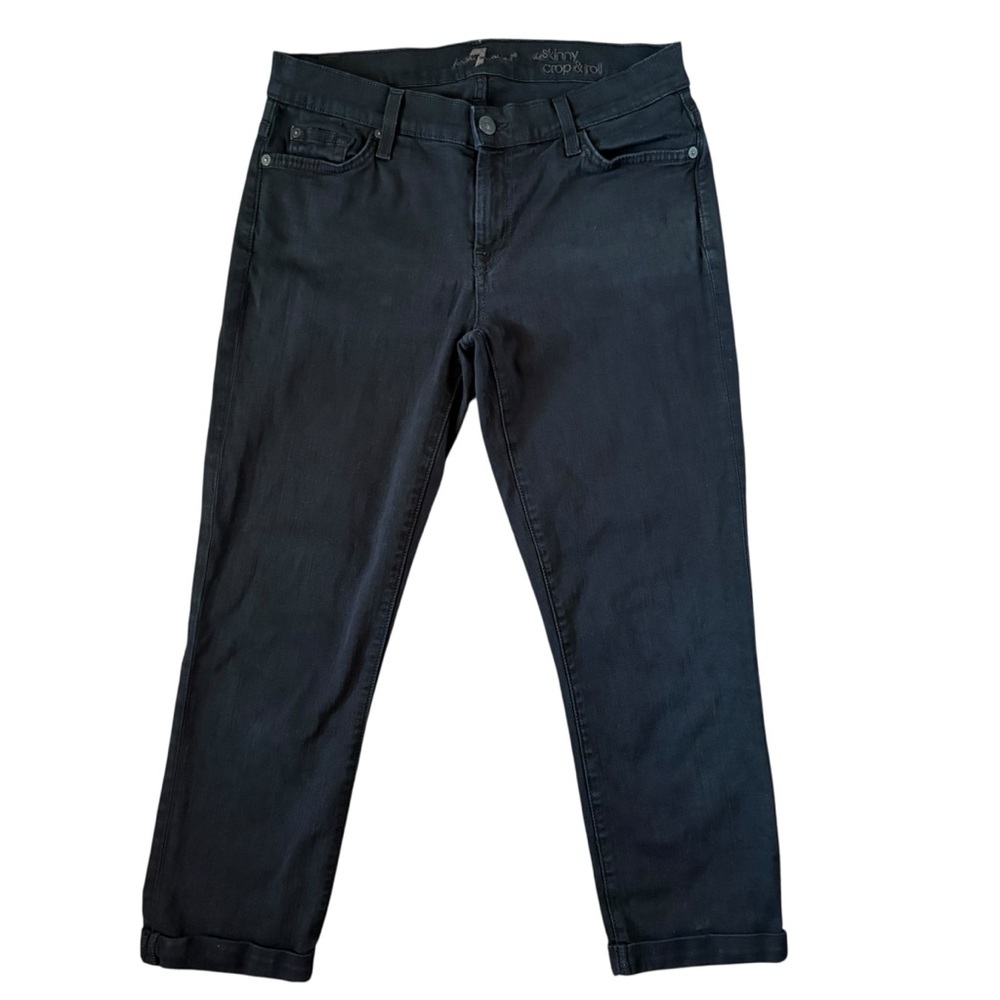 7 for all Mankind Skinny Crop & Roll jeans size 28